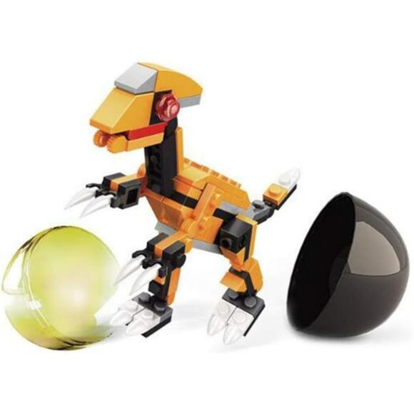 4 Pack Dinosaur Building Blocks Toys in Jumbo Eggs for Kids Boys Girls - Picture 4 of 6